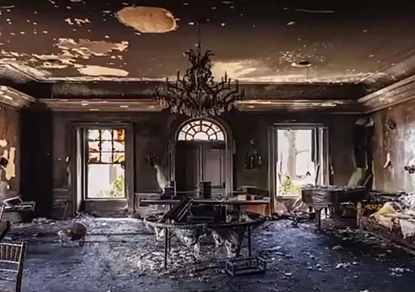 הבית השרוף של מושל פנסילבניה ג'וש שפירו