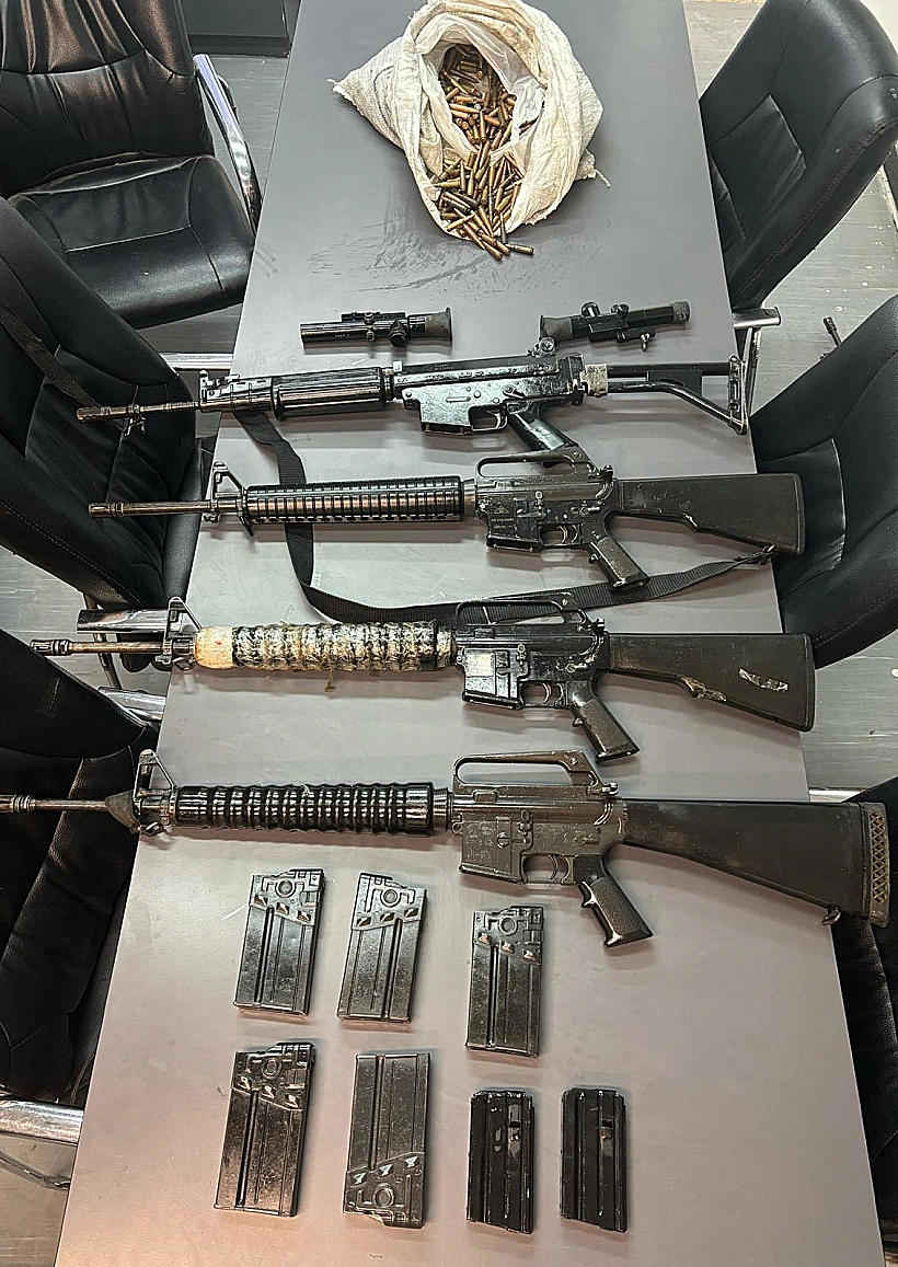 האמל"ח שהוחרם בגבול מצרים