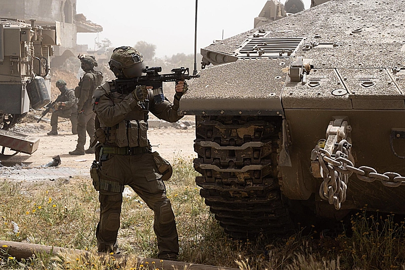 פעילות צה"ל ברצועת עזה חייל חיילים צבא טנק