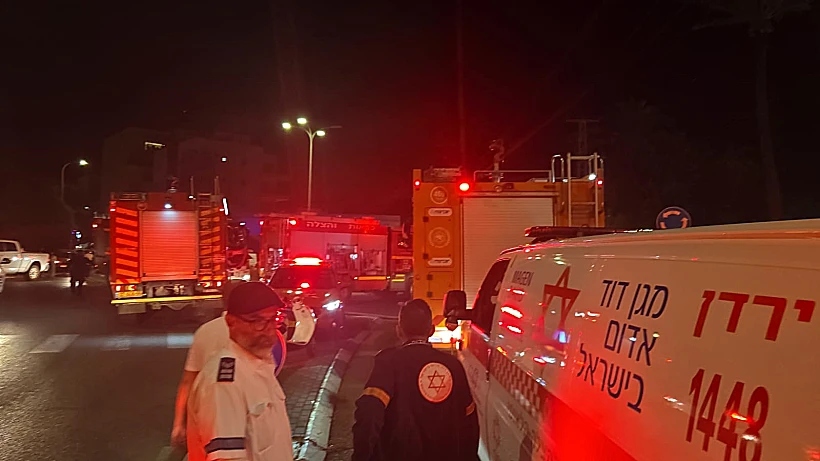 זירת השריפה במלון המלך שלמה בטבריה