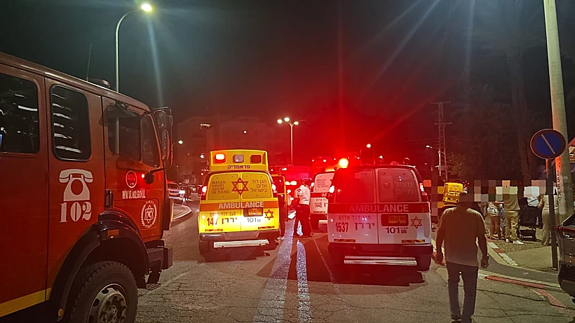 זירת השריפה במלון המלך שלמה בטבריה