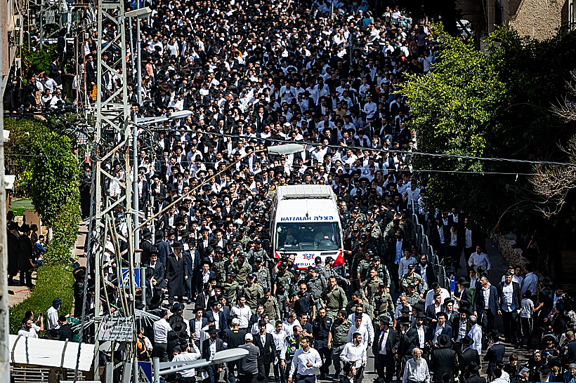 הלוויית הרב מאיר מאזוז בבני ברק
