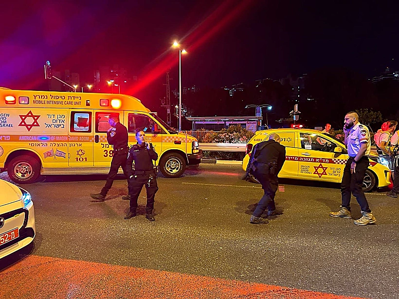 זירת התאונה בחיפה