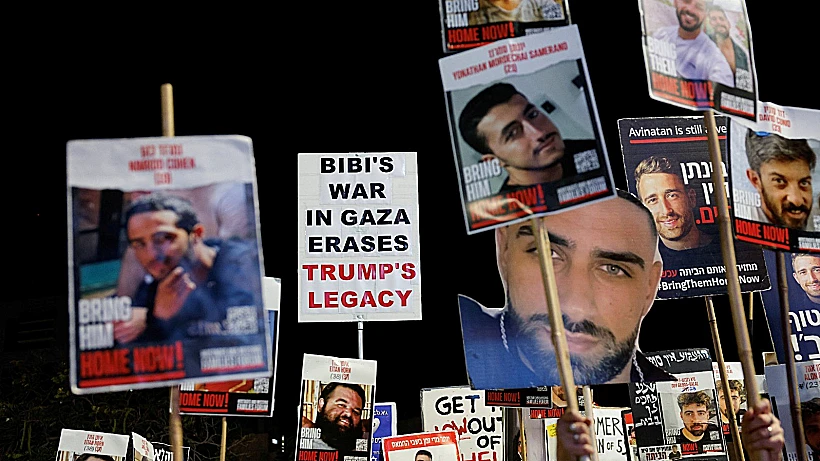 הפגנה למען החטופים בתל אביב