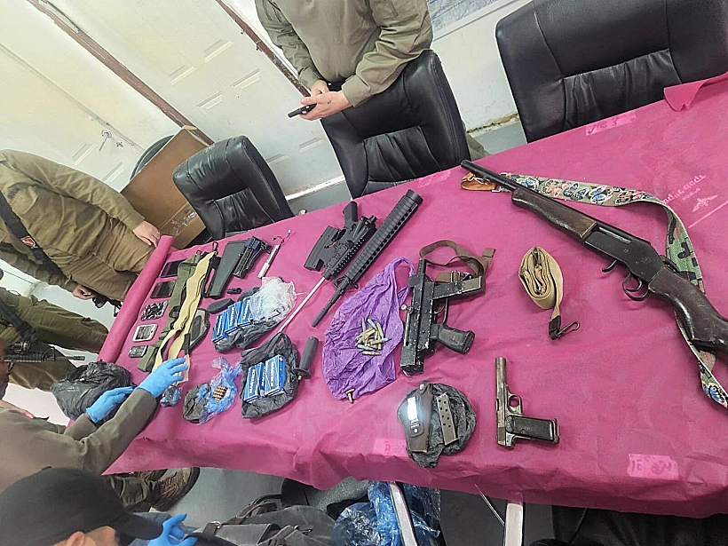 אמצעי הלחימה שאותרו ביהודה ושומרון