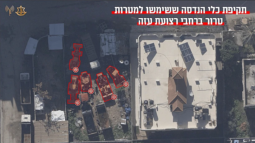 תקיפת כלים הנדסים של חמאס ברצועת עזה
