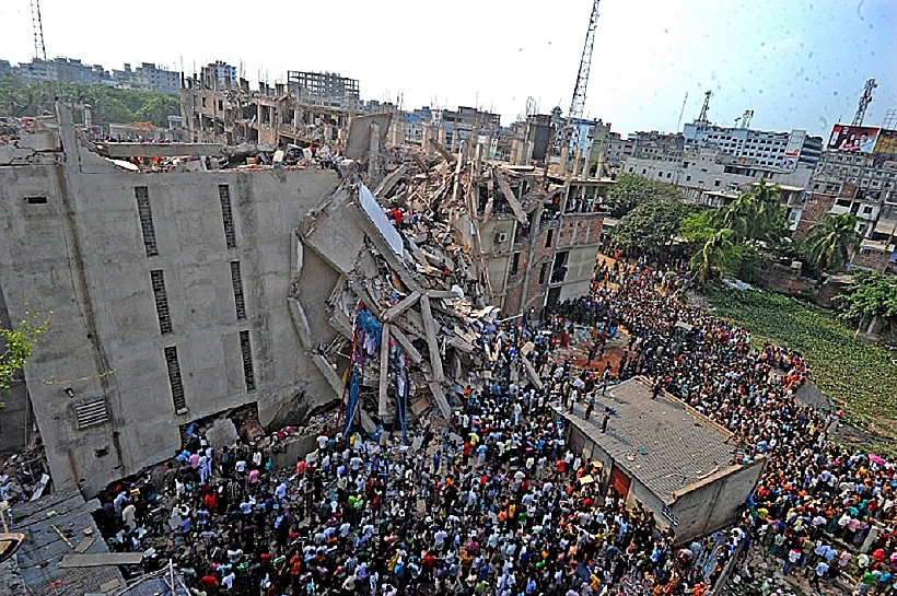 קריסת בניין רנה פלאזה בבנגלדש ב-24 באפריל 2013