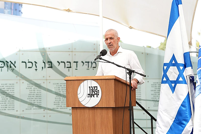 רונן בר בטקס הזיכרון במטה שב"כ