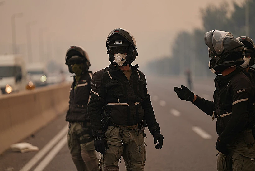 השריפות בכביש 1 שריפה אש לטרון