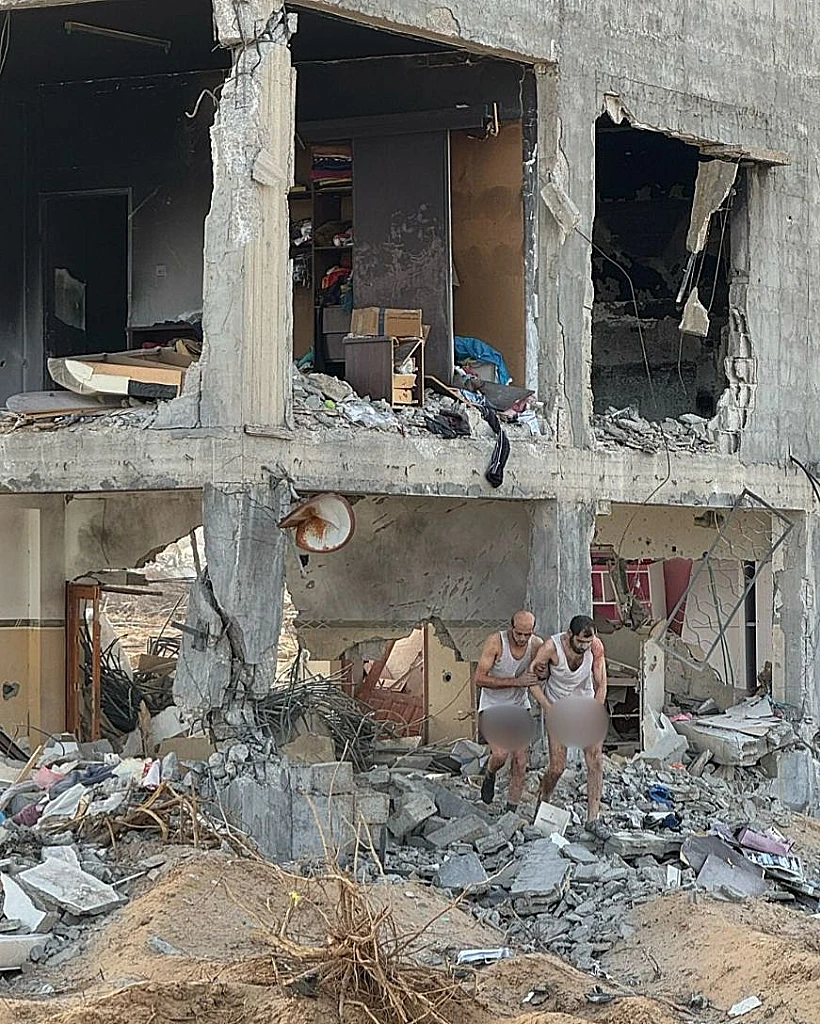 מחבלי חמאס שנעצרו בשכונת שאבורה ברפיח