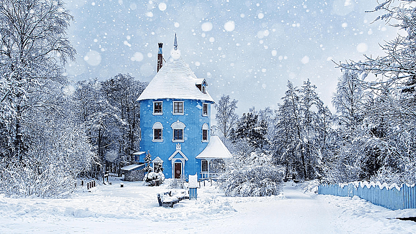 עולם המומינים בחורף פינלנד