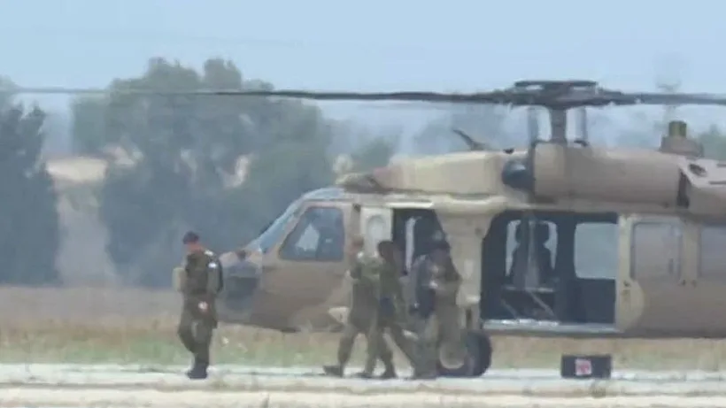 המסוק שיטיס את עידן אלכסנדר לבית החולים