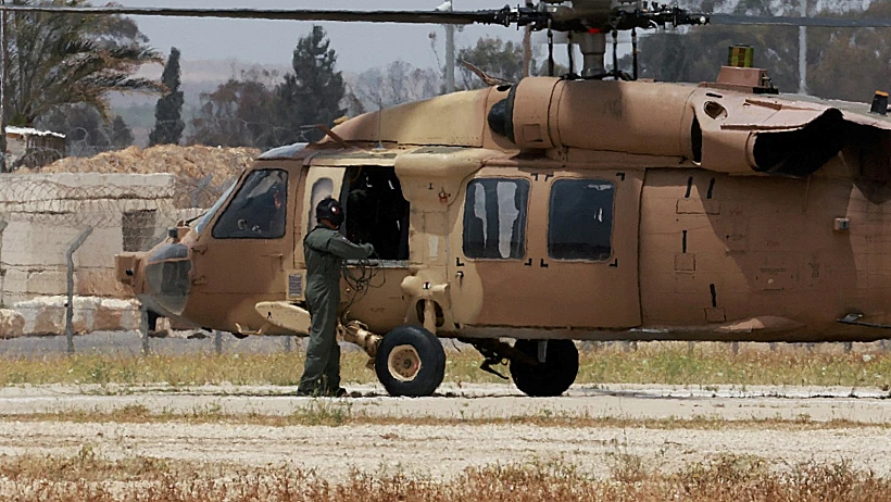 המסוק שיטיס את עידן אלכסנדר לבית החולים