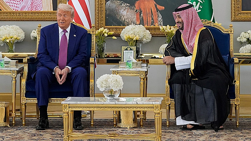 טראמפ ויורש העצר הסעודי בן סלמאן