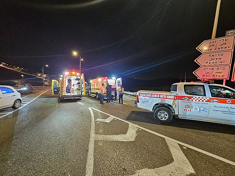 זירת פיגוע הירי ליד פדואל שבשומרון