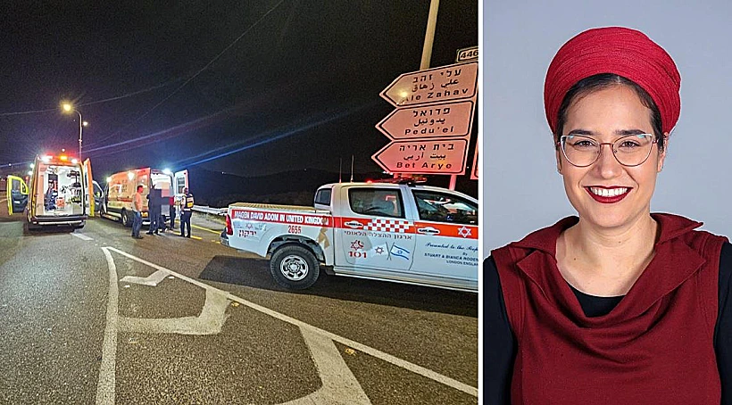 צאלה גז וזירת הפיגוע בשומרון