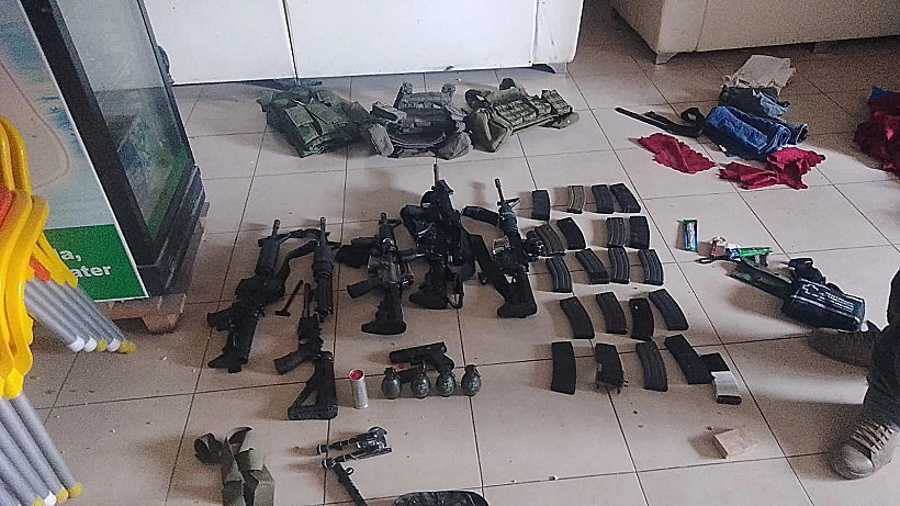 הנשקים שהוחרמו במהלך פעילות צה"ל ביהודה ושומרון