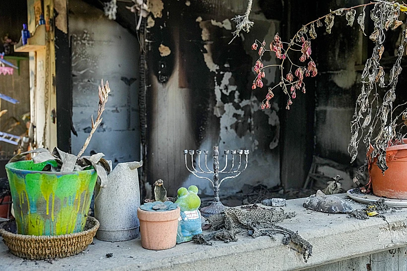 ההרס והחורבן אחרי הטבח בקיבוץ כיסופים