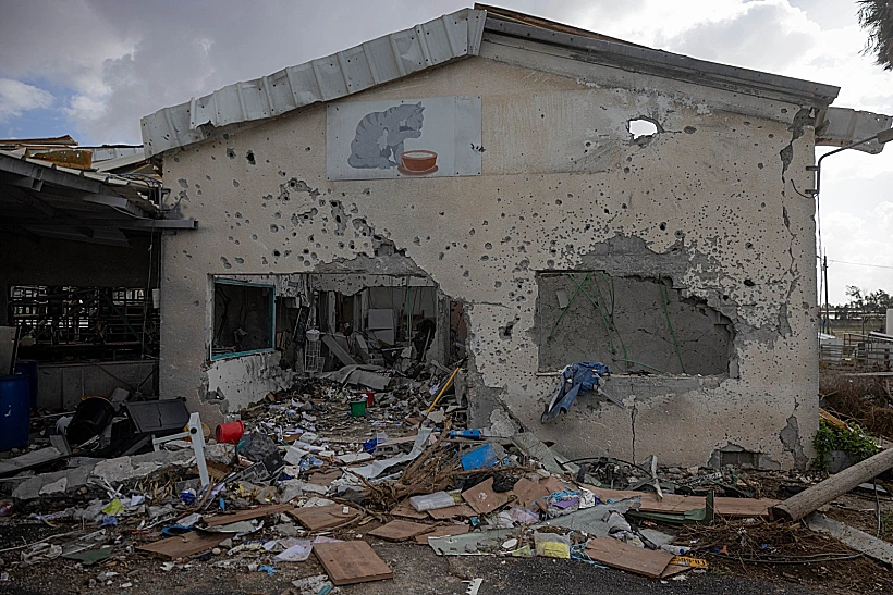 ההרס והחורבן אחרי הטבח בקיבוץ כיסופים