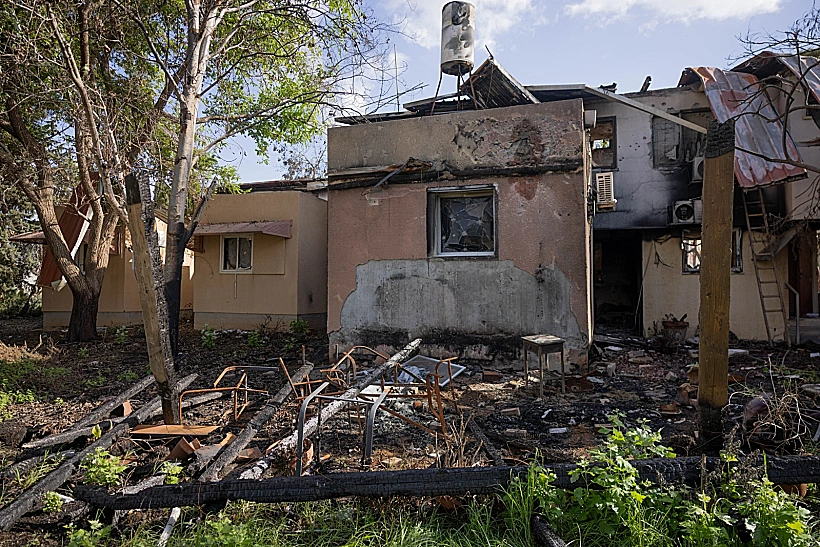 ההרס והחורבן אחרי הטבח בקיבוץ כיסופים