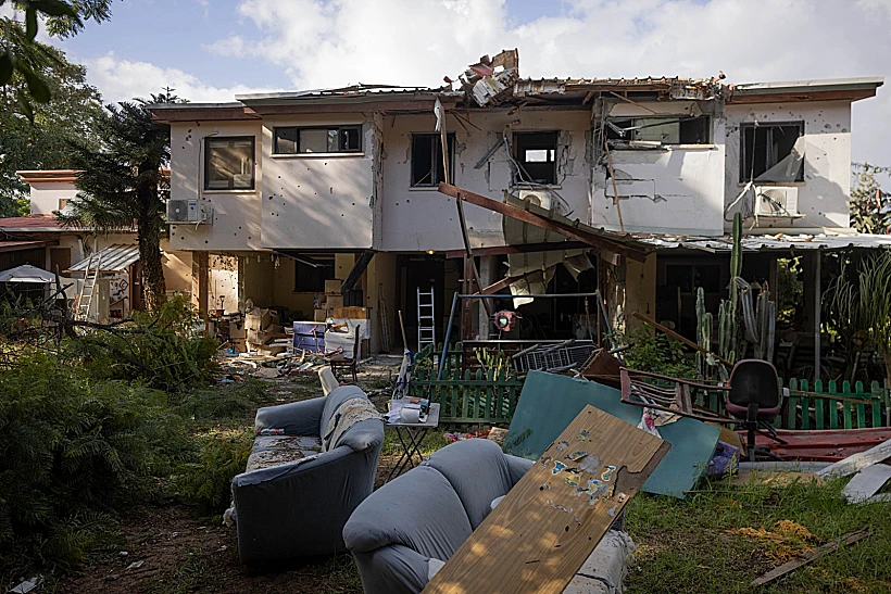 ההרס והחורבן אחרי הטבח בקיבוץ כיסופים