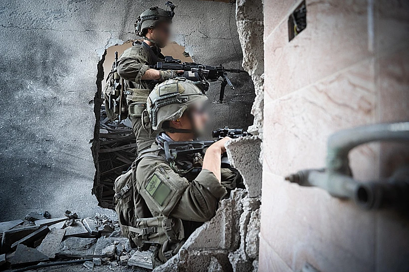 כוחות אוגדה 162 בצפון רצועת עזה