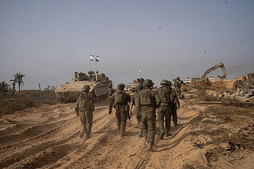 כוחות אוגדה 162 בצפון רצועת עזה