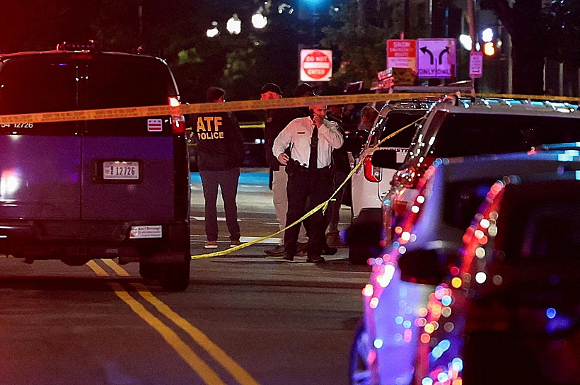 זירת הפיגוע בוושינגטון