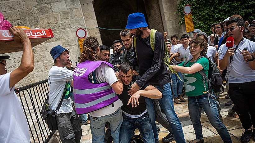עימותים בעיר העתיקה לפני מצעד הדגלים