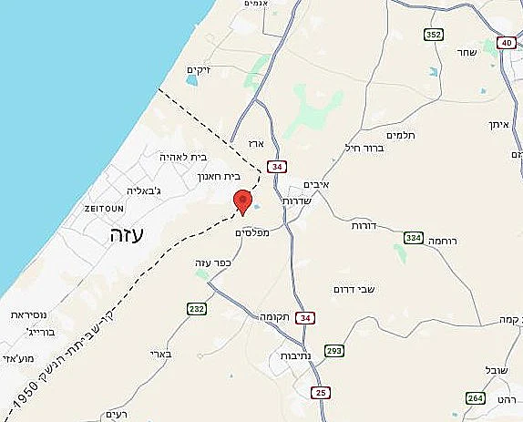 צבע אדום בעוטף