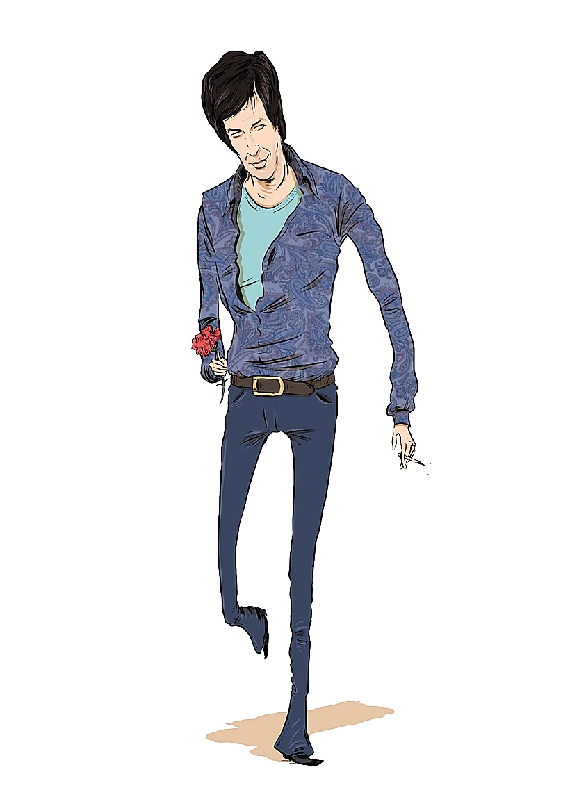 קריקטורה של אריק אינשטיין