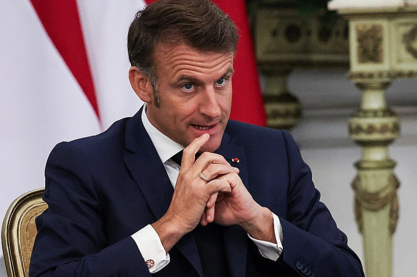 נשיא צרפת עמנואל מקרון