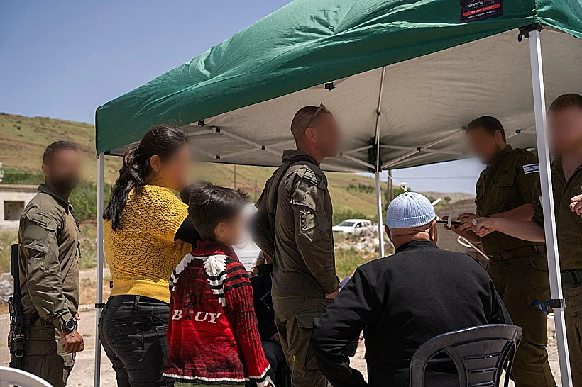 המתקן הקדמי הנייד למיון וטיפול בפצועים בדרום סוריה