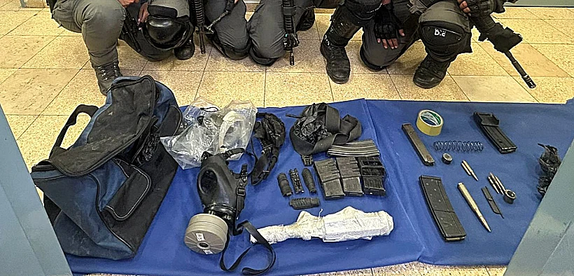 אמל"ח שאותר בפשיטה באיו"ש