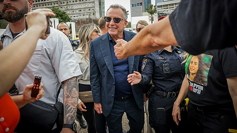 ויטקוף בכיכר החטופים בתל אביב