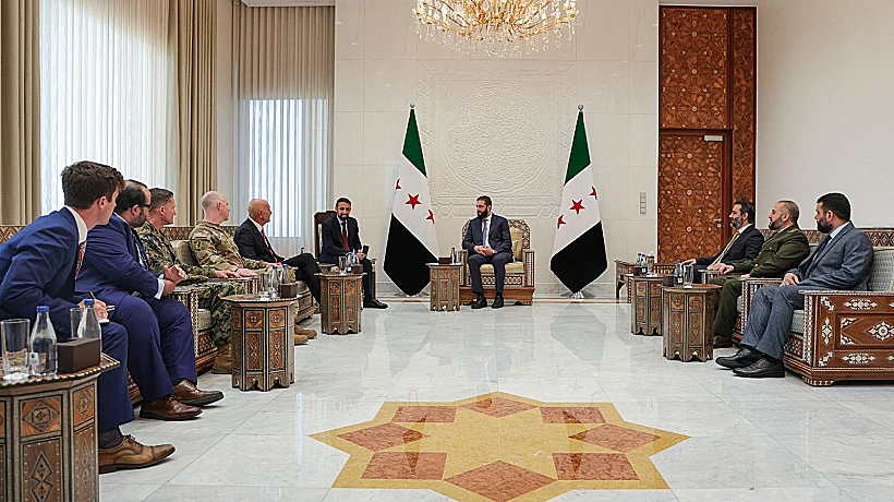 השליח האמריקני תומאס ברק נפגש עם נשיא סוריה אל-ג'ולאני