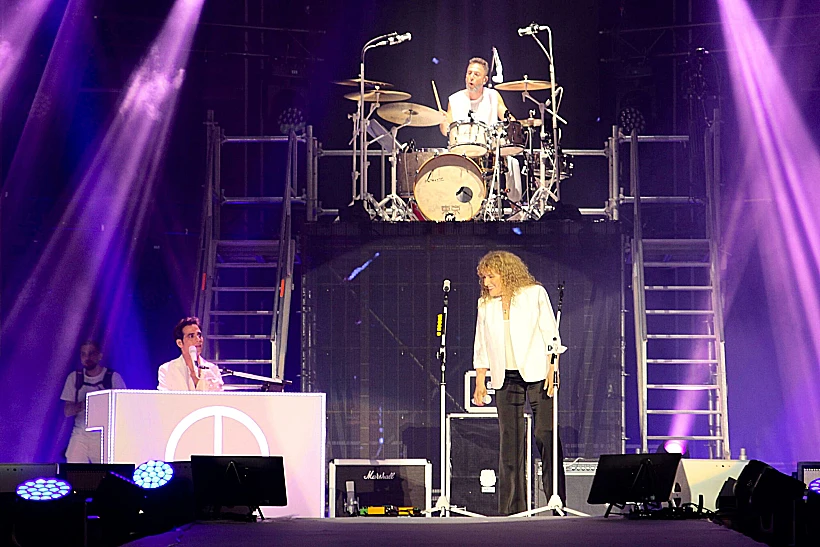 אביב גפן ונורית גלרון ב"נשף רוק