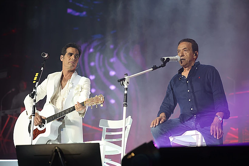 אביב גפן וחיים משה ב"נשף רוק