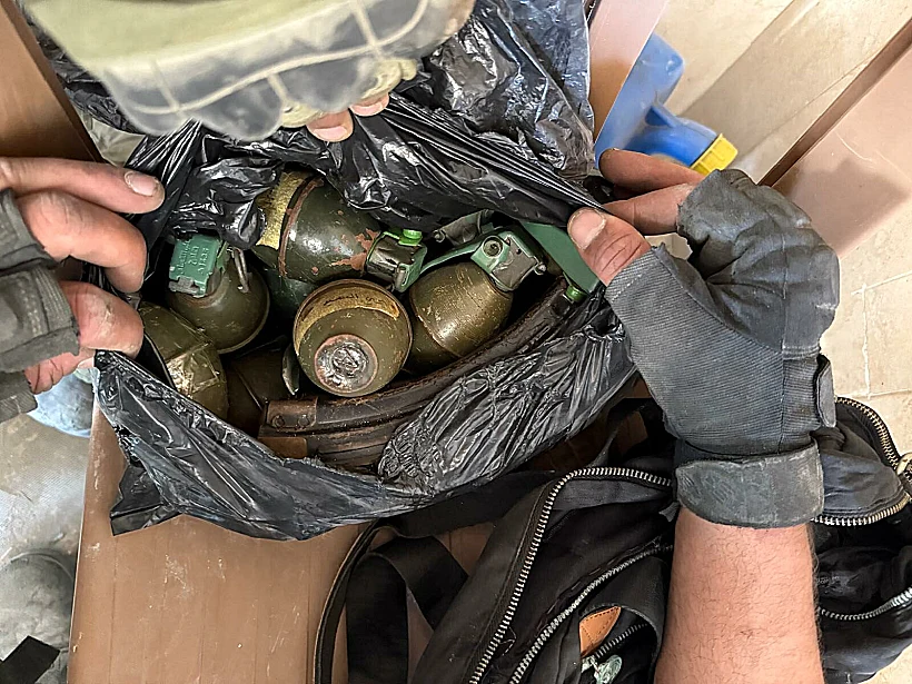 אמצעי לחימה שאותרו בעזה