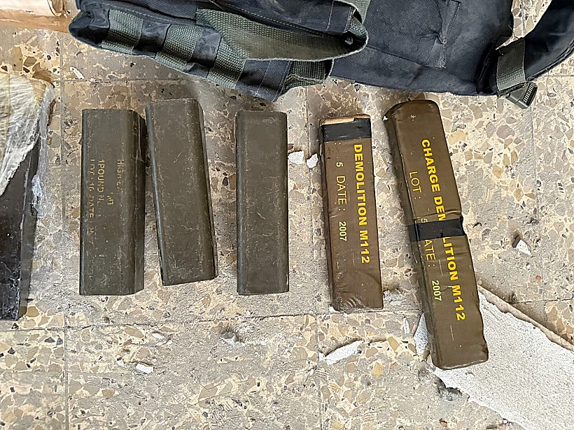 אמצעי לחימה שאותרו בעזה