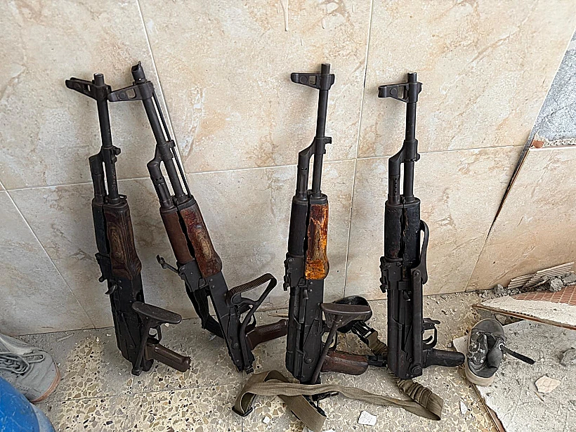 אמצעי לחימה שאותרו בעזה