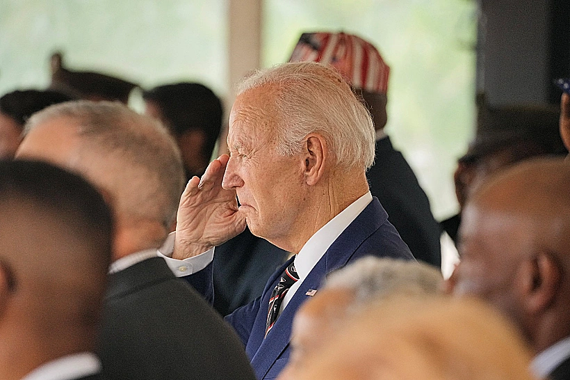 הנשיא ג'ו ביידן בטקס לציון יום הזיכרון האמריקני בדלאוור