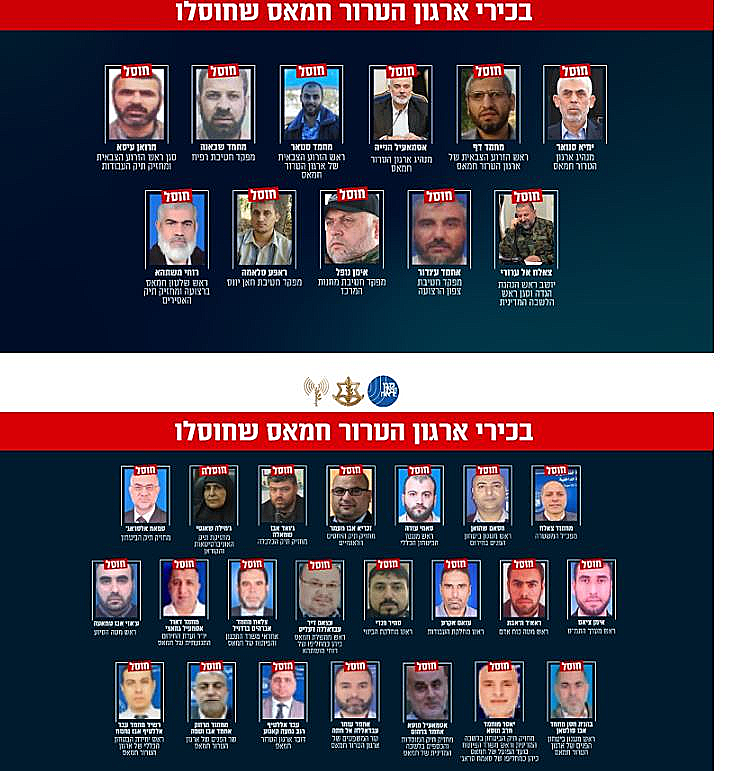 בכירי חמאס שחוסלו