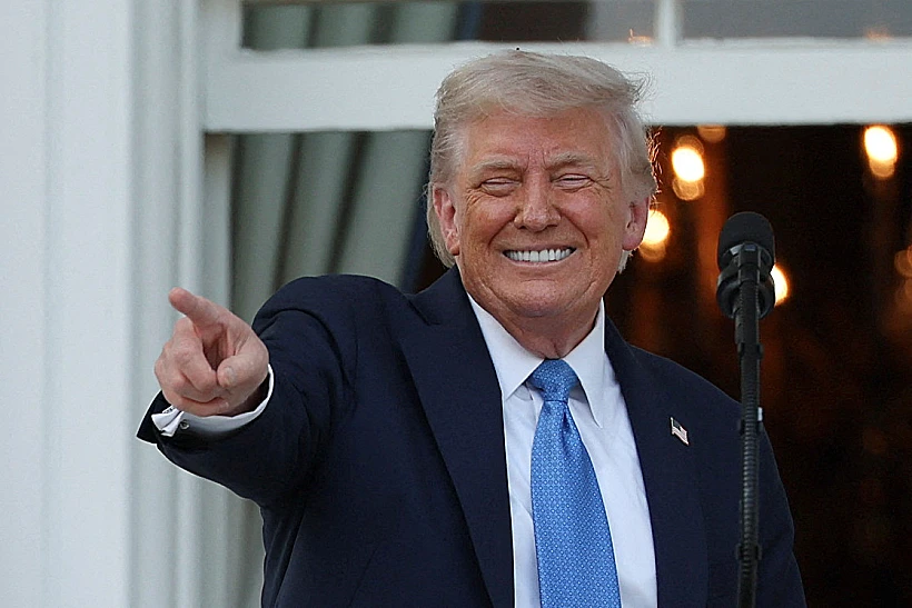 נשיא ארה"ב דונלד טראמפ בבית הלבן