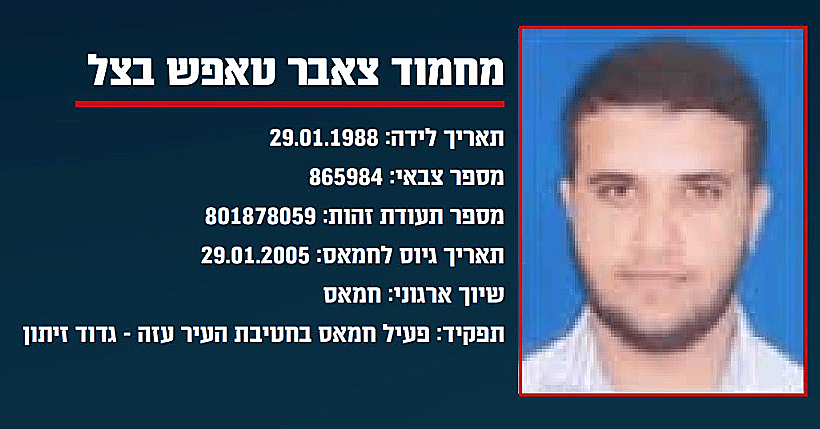 דובר ההגנה האזרחית ברצועה, מחמוד צבאר טאפש בצל