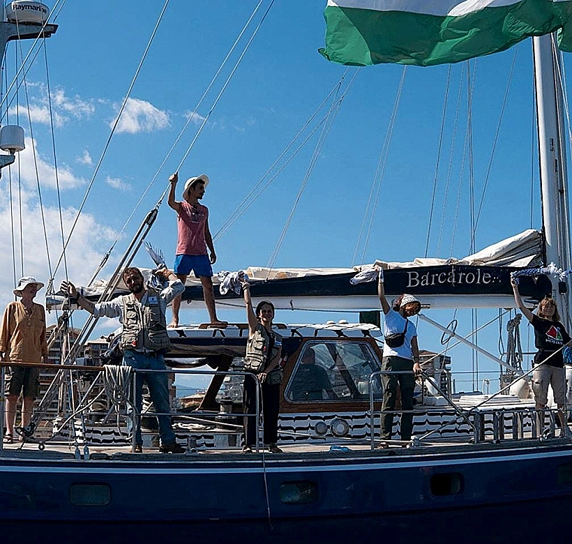 גרטה טונברג ופעילים במשט לעזה