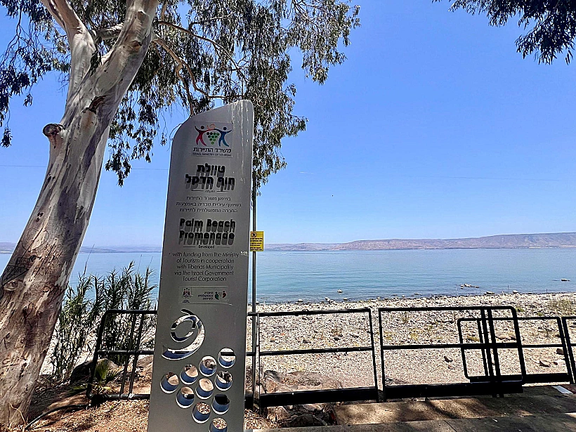 טיילת חוף הדקל בטבריה