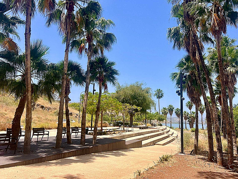 טיילת חוף הדקל בטבריה