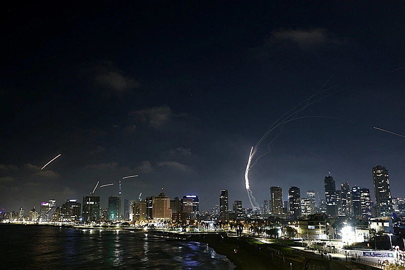 יירוט טילים מאיראן בשמי תל אביב