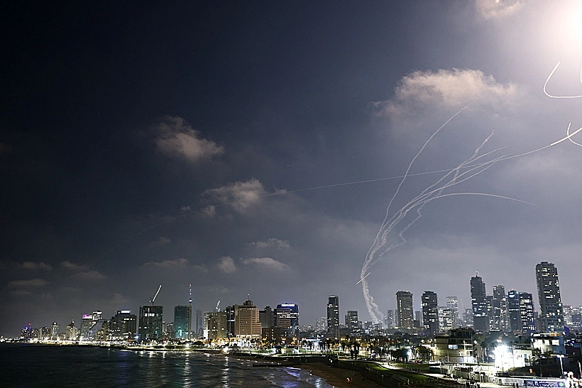 יירוט טילים מאיראן בשמי תל אביב